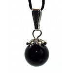 12mm Rainbow Obsidian Gemstone Sphere Pendant